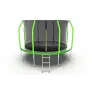Батут с внутренней сеткой и лестницей EVO JUMP Cosmo 12ft (Green) - Фото 6