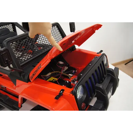 Электромобиль RiverToys JEEP T008TT (красный) - Фото 36
