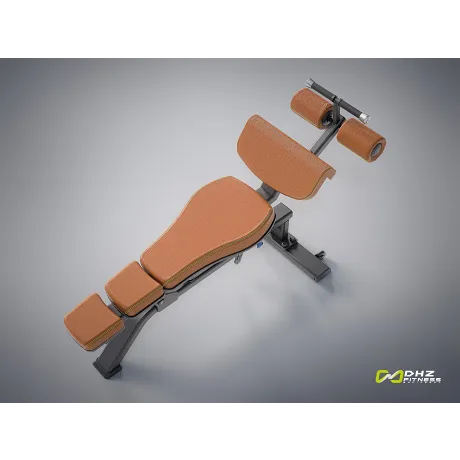 Скамья для пресса регулируемая DHZ Adjustable Decline Bench E-1037В - Фото 5