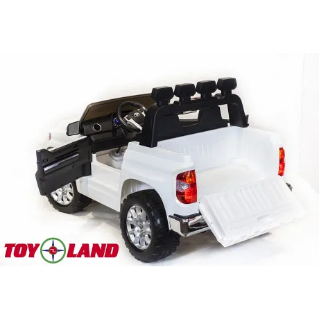 Детский электромобиль ToyLand TOYOTA TUNDRA MINI белый - Фото 5