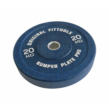 Диск бамперный OriginalFitTools 20 кг (синий) - Фото 2