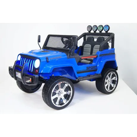 Электромобиль RiverToys JEEP T008TT (синий) - Фото 5