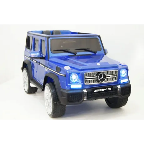 Электромобиль RiverToys Mercedes-Benz G65 AMG 4WD синий глянец - Фото 2