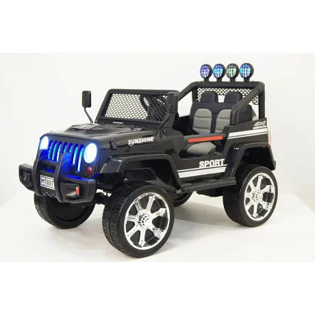 Электромобиль RiverToys JEEP T008TT (черный)