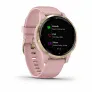 Смарт-часы с GPS Garmin VIVOACTIVE 4S розовые с золотистым безелем - Фото 5