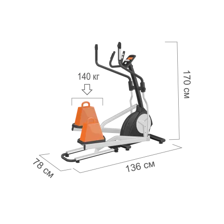 Эллиптический тренажер Proxima Latina III iPRO - Фото 8