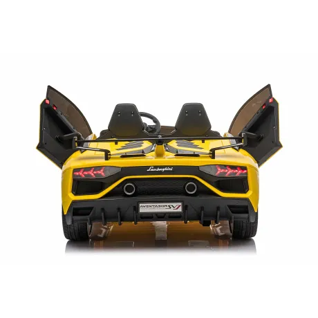 Детский электромобиль Lamborghini Aventador SVJ (A111MP) желтый - Фото 3