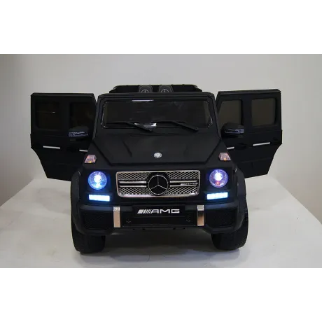 Электромобиль RiverToys Mercedes-Benz G65 AMG черный матовый - Фото 10