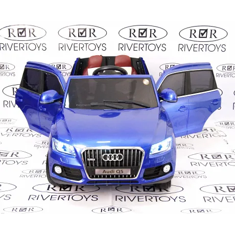 Электромобиль RiverToys AUDI Q5 Blue - Фото 21