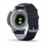 Смарт-часы Garmin VIVOMOVE LUXE серебристый с итальянским кожаным темно-синим ремешком - Фото 8