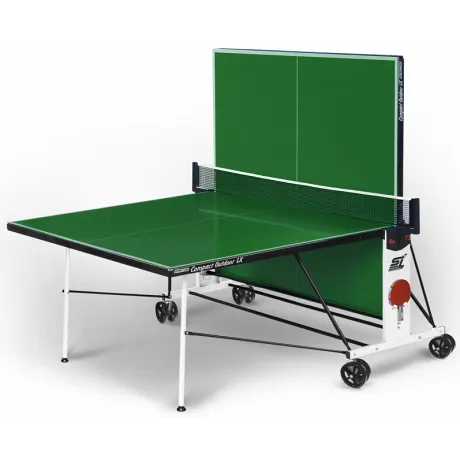 Теннисный стол Start Line Compact Outdoor-2 LX зеленый (с сеткой) - Фото 2