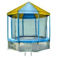 Батут Optifit Like Blue 14ft с сине-желтой крышей