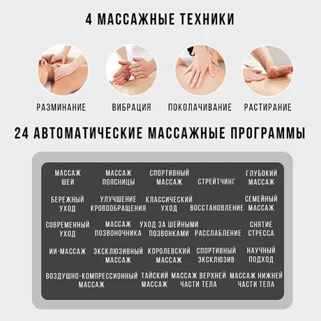 Массажное кресло Meridien Houston (black) - Фото 14