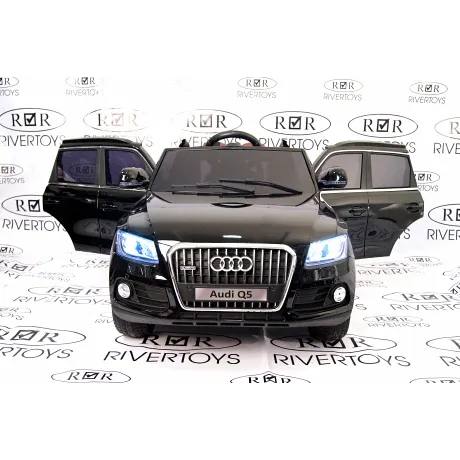 Электромобиль RiverToys AUDI Q5 Black - Фото 27