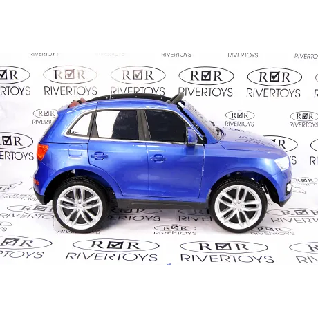 Электромобиль RiverToys AUDI Q5 Blue - Фото 5