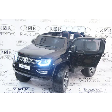 Электромобиль RiverToys VOLKSWAGEN-AMAROK-M999MM Black - Фото 9