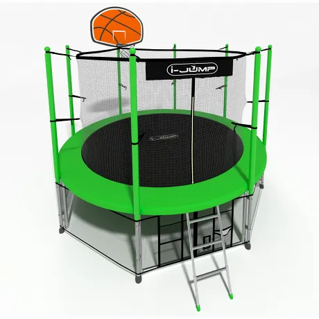 Батут i-Jump Basket 16ft green - Фото 7