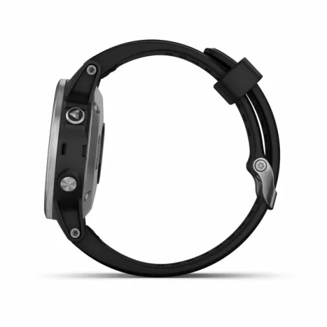 GPS-часы Garmin FENIX 5S PLUS черные с черным ремешком - Фото 5
