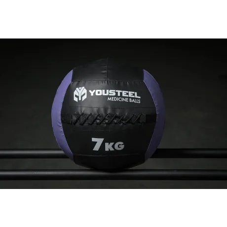 Медбол Yousteel 7 кг, со шнуровкой