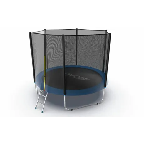 Батут с внешней сеткой и лестницей EVO JUMP External 10ft (Blue) - Фото 3