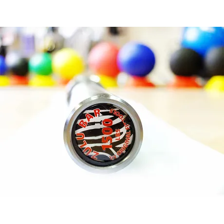 Гриф для кросс-тренинга двуцветный до 679 кг Original FitToolls без центральной насечки - Фото 3