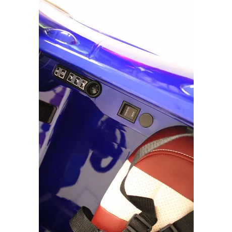 Электромобиль RiverToys Porsche Macan O005OO VIP (синий глянцевый) - Фото 9