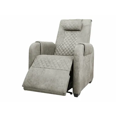 Массажное кресло реклайнер с подъемом FUJIMO LOUNGE UP F7003 ULFL Смоки (Orlando 4) - Фото 11