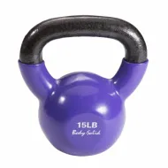 Гиря Body Solid 6,8 кг (15lb) обрезиненная фиолетовая
