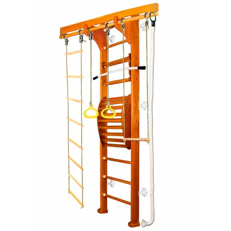 Шведская стенка Kampfer Wooden ladder Maxi Wall (жемчужный, вишневый, шоколадный, ореховый, натуральный, без покрытия) стандарт