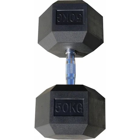 Гантель гексагональная обрезиненная ZSO, 55 кг - Фото 3