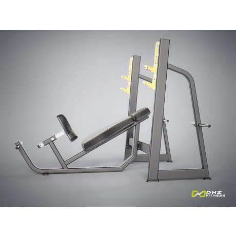 Скамья-стойка для жима под углом вверх DHZ Olympic Bench Incline E-1042В - Фото 9