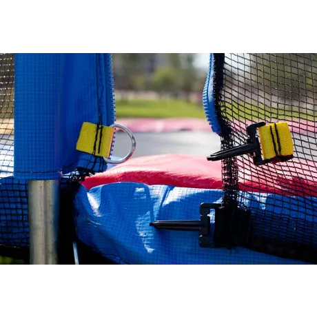 Батут Sundays Acrobat-D435 (с сеткой, разноцветный) - Фото 13