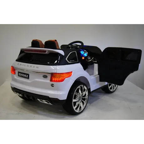 Электромобиль RiverToys Range Rover Sport E999KX белый - Фото 4
