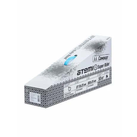 Самокат детский Atemi Super Rider колеса (118/80 мм), AKC02C, светодиоды перед, СИНИЙ - Фото 5