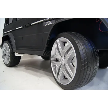 Электромобиль RiverToys Mercedes-Benz G65 AMG черный матовый - Фото 23