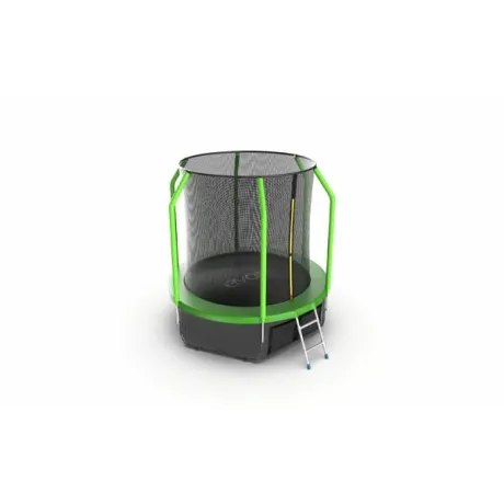 Батут с внутренней сеткой и лестницей EVO JUMP Cosmo 6ft (Green)+ нижняя сеть - Фото 4