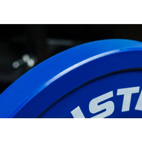 Профессиональные соревновательные каучуковые диски Yousteel 20 кг синий - Фото 2