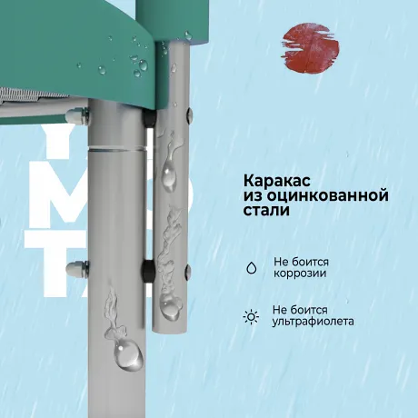 Батут Yamota Basic 10ft (305 см) с тентом от солнца - Фото 8