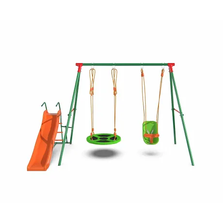 Детский комплекс DFC MULTIPLAY качели: гнездо, для малышей; горка - Фото 2