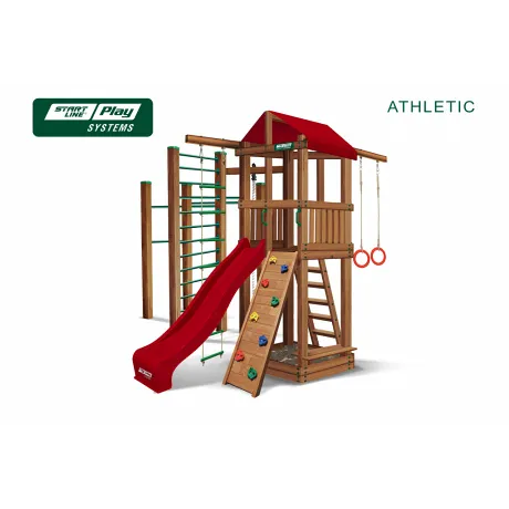 Детский городок ATHLETIC премиум Кедр (red)