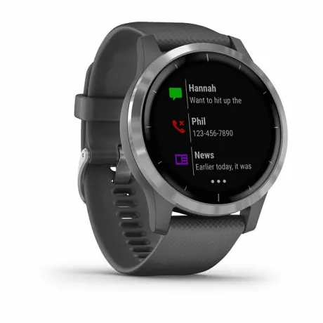 Смарт-часы с GPS Garmin VIVOACTIVE 4 серые с серебристым безелем - Фото 6
