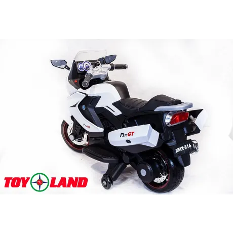 Электромотоцикл ToyLand Moto XMX 316 белый - Фото 4
